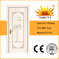 Bonita puerta de inodoro MDF de diseño PVC (SC-P100)